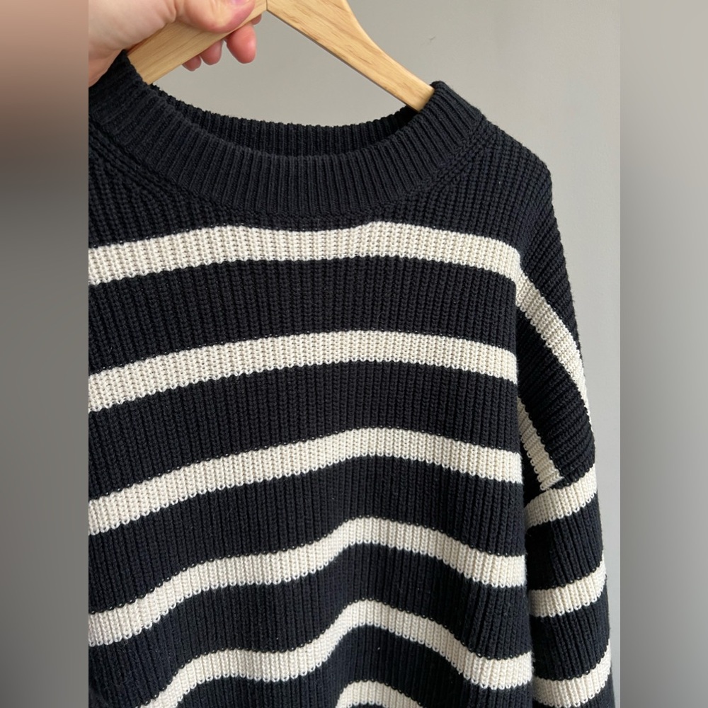 H&M Black and White Striped Knit Sweater - Picture 11 of 12
